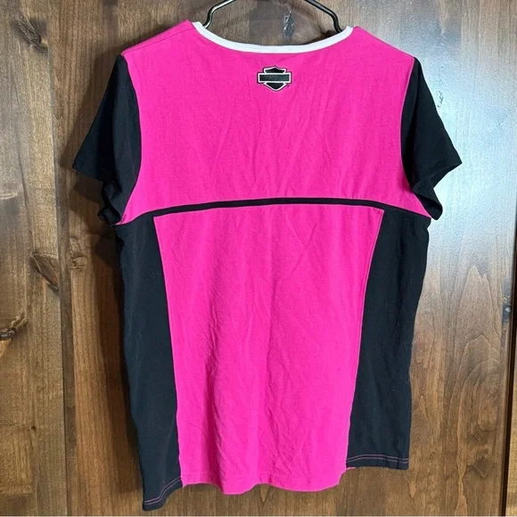 Women’s Harley Davidson Motorcycle shirt
Colorblock 1/4 zip short sleeve Size M - Picture 5 of 6